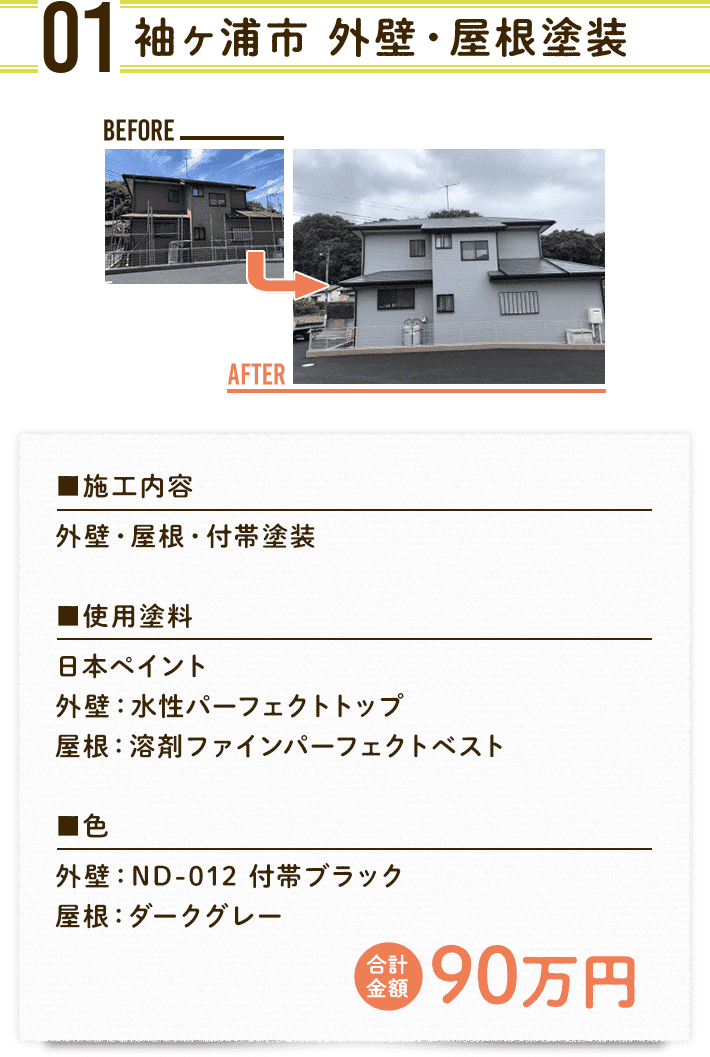 01 袖ヶ浦市 外壁・屋根塗装